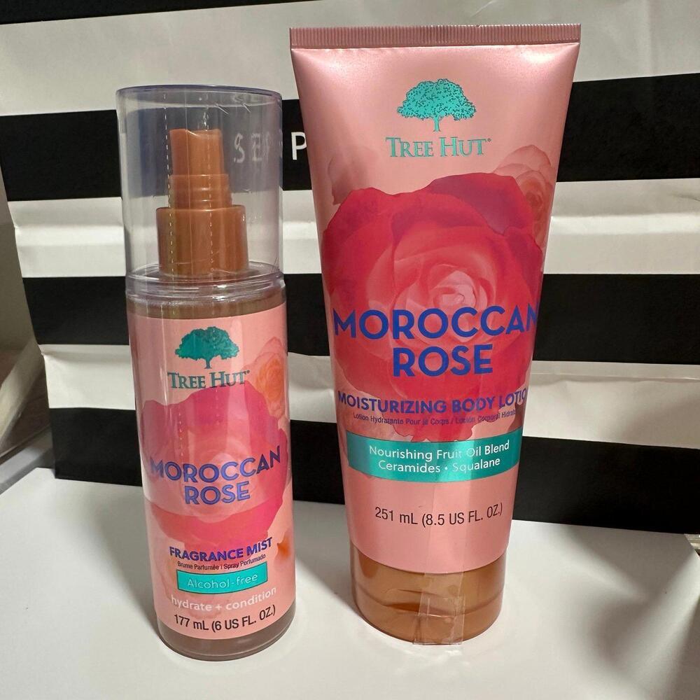 Tree hut Moroccan Rose Set